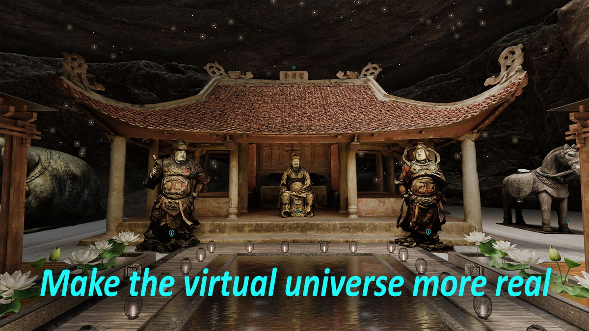 Makes the virtual universe more real and the real world richer