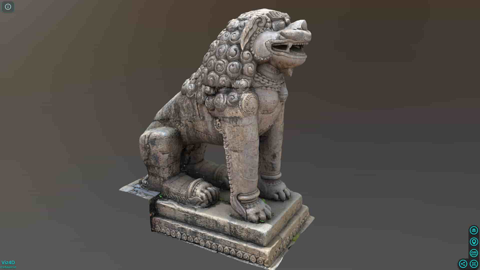 Sư tử đá Nêpan thế kỷ 17.