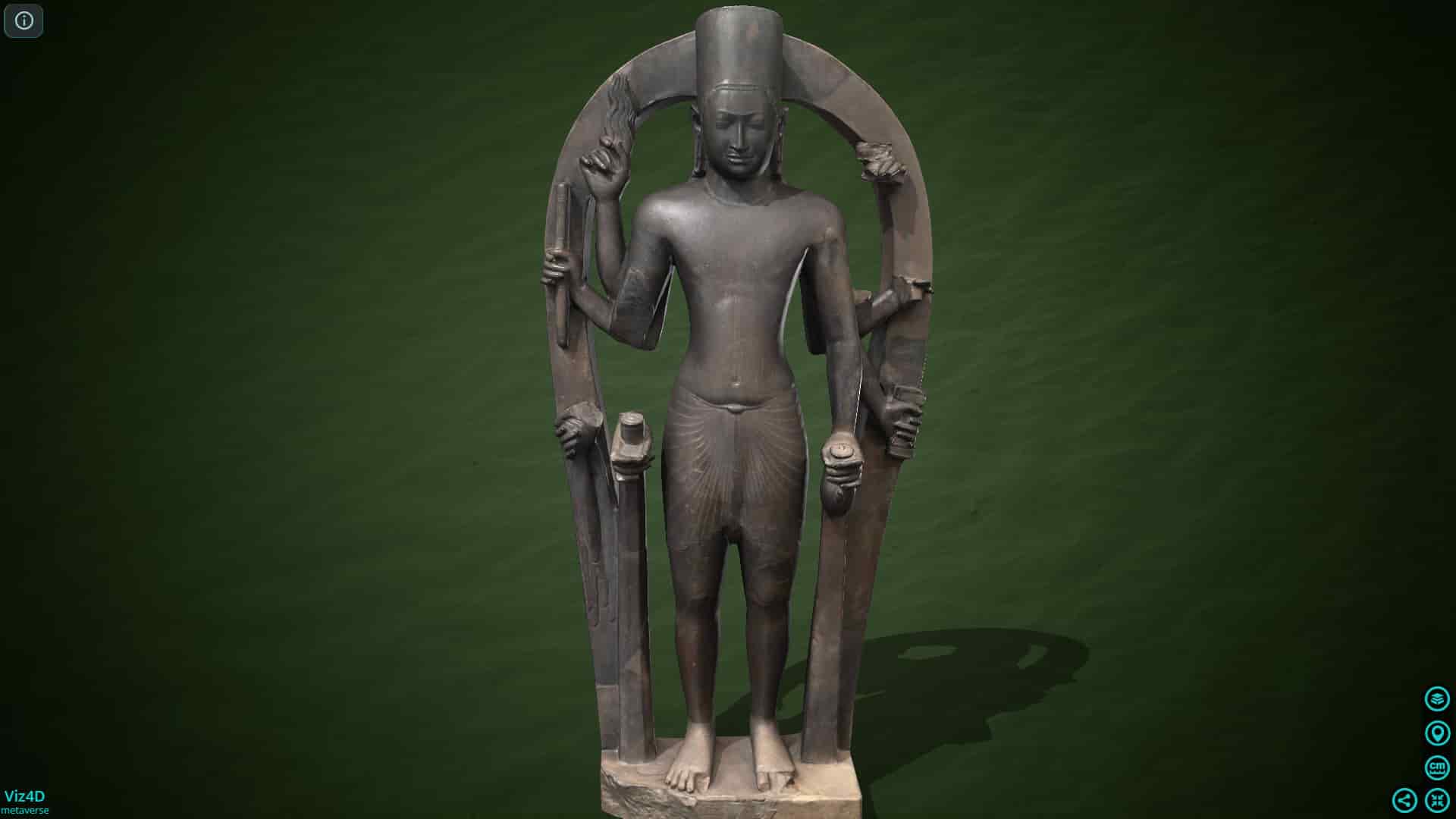 Vishnu 1400 năm tuổi - Bảo tàng Quốc gia Campuchia.