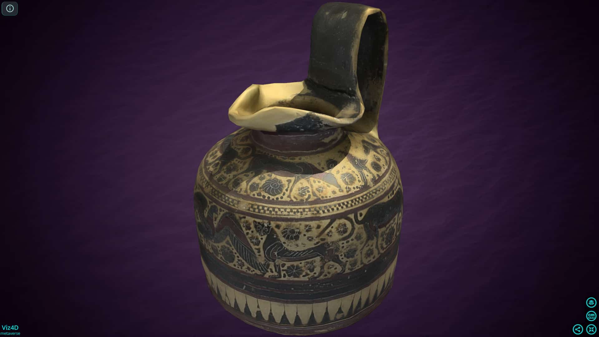 Bình gốm Corinthian, 600 BC- Viện Nghệ thuật và Khảo cổ học Paris